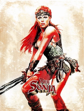 Red Sonja Wooden Framed Poster