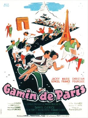 Gamin de Paris Wooden Framed Poster