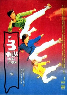 3 Ninjas Kick Back Wooden Framed Poster