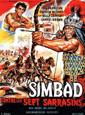Simbad contro i sette saraceni Wooden Framed Poster
