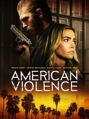 American Violence Wooden Framed Poster