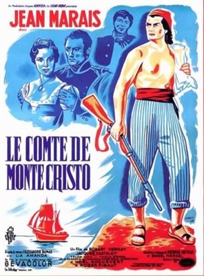 Le comte de Monte-Cristo Wooden Framed Poster