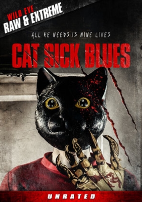 Cat Sick Blues Canvas Poster