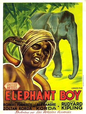 Elephant Boy Poster with Hanger