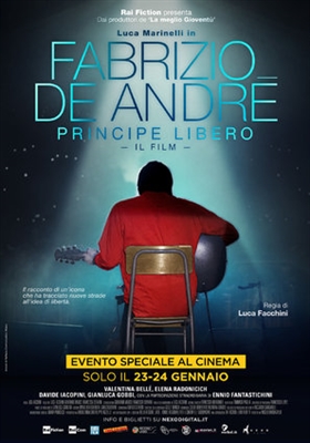Fabrizio De André: Principe libero Canvas Poster