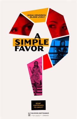 A Simple Favor Poster with Hanger