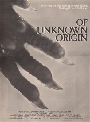 Of Unknown Origin Poster with Hanger