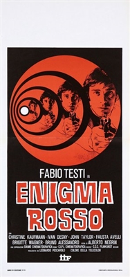 Enigma rosso Metal Framed Poster