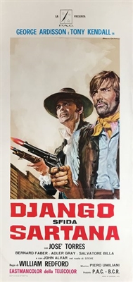 Django sfida Sartana Wooden Framed Poster