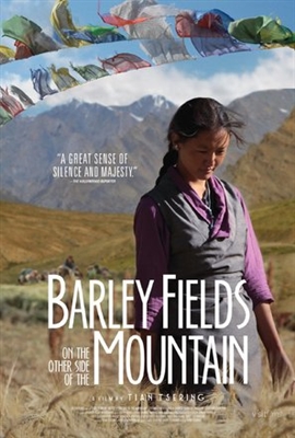 Barley Fields on the Other Side of the Mountain Poster with Hanger