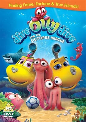 Dive Olly Dive and the Octopus Rescue Metal Framed Poster