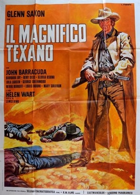Il magnifico Texano  Wooden Framed Poster
