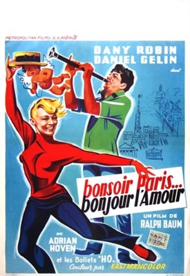 Bonsoir Paris Metal Framed Poster