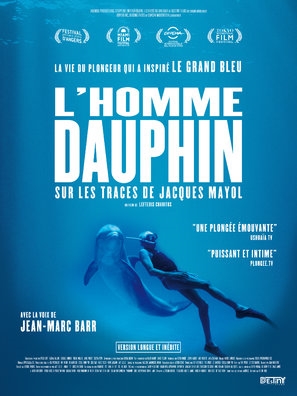 Dolphin Man Metal Framed Poster