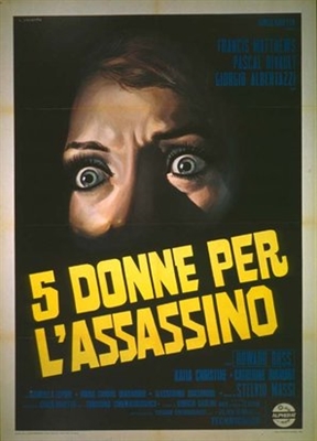 5 donne per l'assassino Wooden Framed Poster