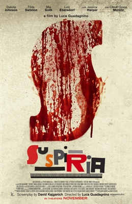 Suspiria Poster with Hanger