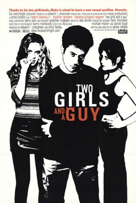 Two Girls and a Guy Metal Framed Poster