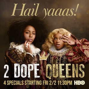 2 Dope Queens Poster with Hanger