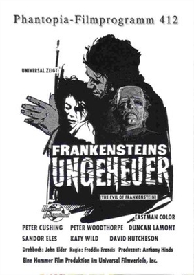 The Evil of Frankenstein Poster with Hanger