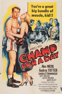 Champ for a Day Poster with Hanger