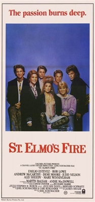 St. Elmo's Fire Poster with Hanger
