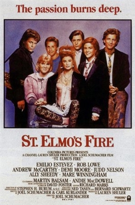 St. Elmo's Fire Poster with Hanger