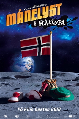Månelyst i Flåklypa Metal Framed Poster