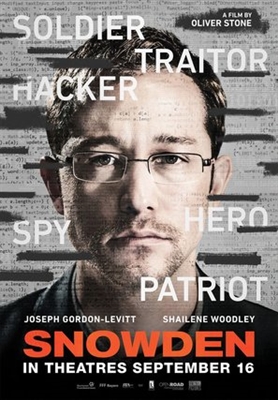 Snowden Poster with Hanger