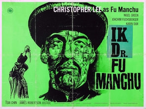 The Face of Fu Manchu Metal Framed Poster