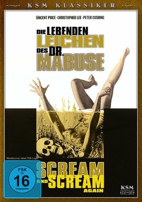 Scream and Scream Again Poster with Hanger