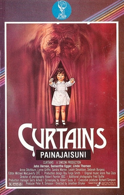 Curtains Wooden Framed Poster