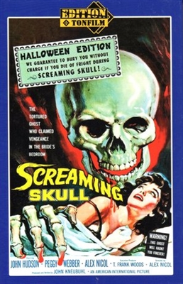 Screaming Skull Canvas Poster