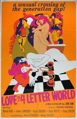Love in a 4 Letter World Wooden Framed Poster