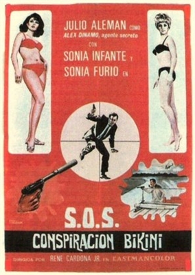 SOS Conspiracion Bikini  Wooden Framed Poster