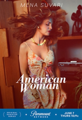 American Woman Wooden Framed Poster