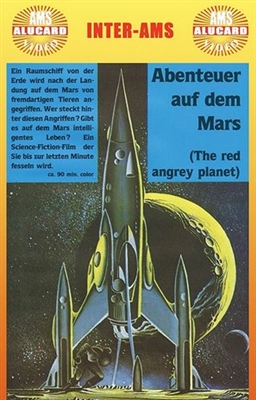 The Angry Red Planet Wooden Framed Poster