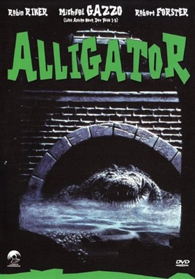 Alligator Wooden Framed Poster