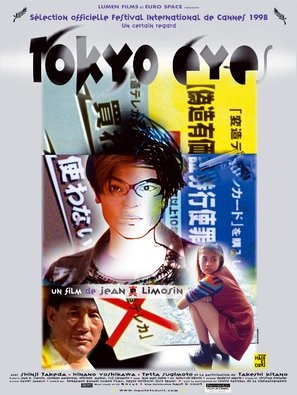 Tokyo Eyes Wooden Framed Poster