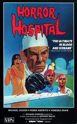 Horror Hospital Wooden Framed Poster