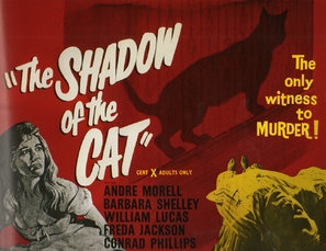 Shadow of the Cat Wooden Framed Poster