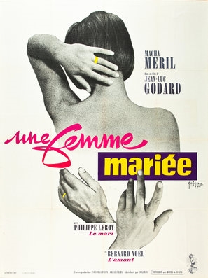 Une femme mariée: Suite de fragments d'un film tourné en 1964 Metal Framed Poster