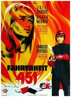 Fahrenheit 451 Wooden Framed Poster