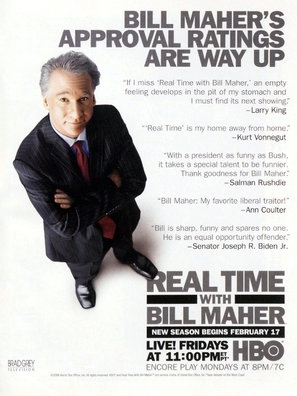 Real Time with Bill Maher tote bag #