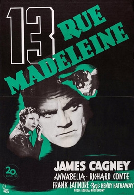 13 Rue Madeleine Poster with Hanger