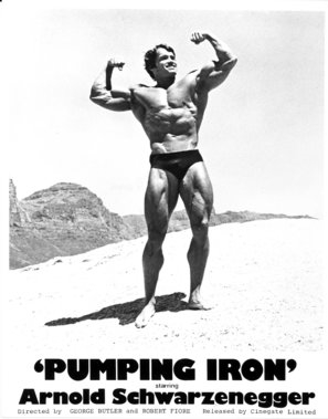 Pumping Iron Poster with Hanger