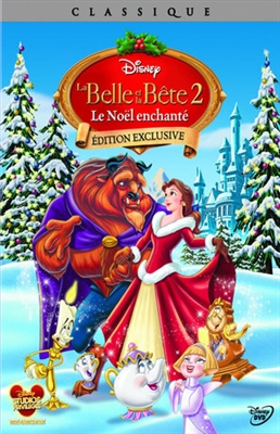 Beauty and the Beast: The Enchanted Christmas Wood Print
