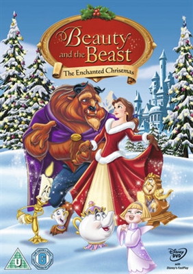 Beauty and the Beast: The Enchanted Christmas Wood Print