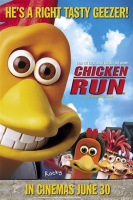 Chicken Run Wooden Framed Poster