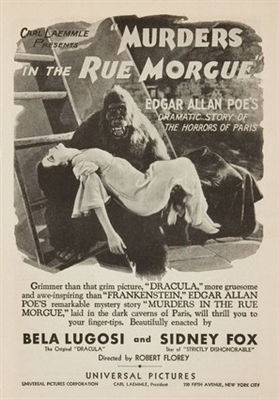 Murders in the Rue Morgue Canvas Poster