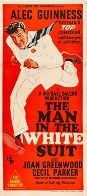 The Man in the White Suit Wooden Framed Poster
